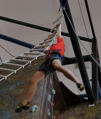 Training on the Bachar Ladder as seen at the Westway, London © Westwayclimbingcentre.blogspot
